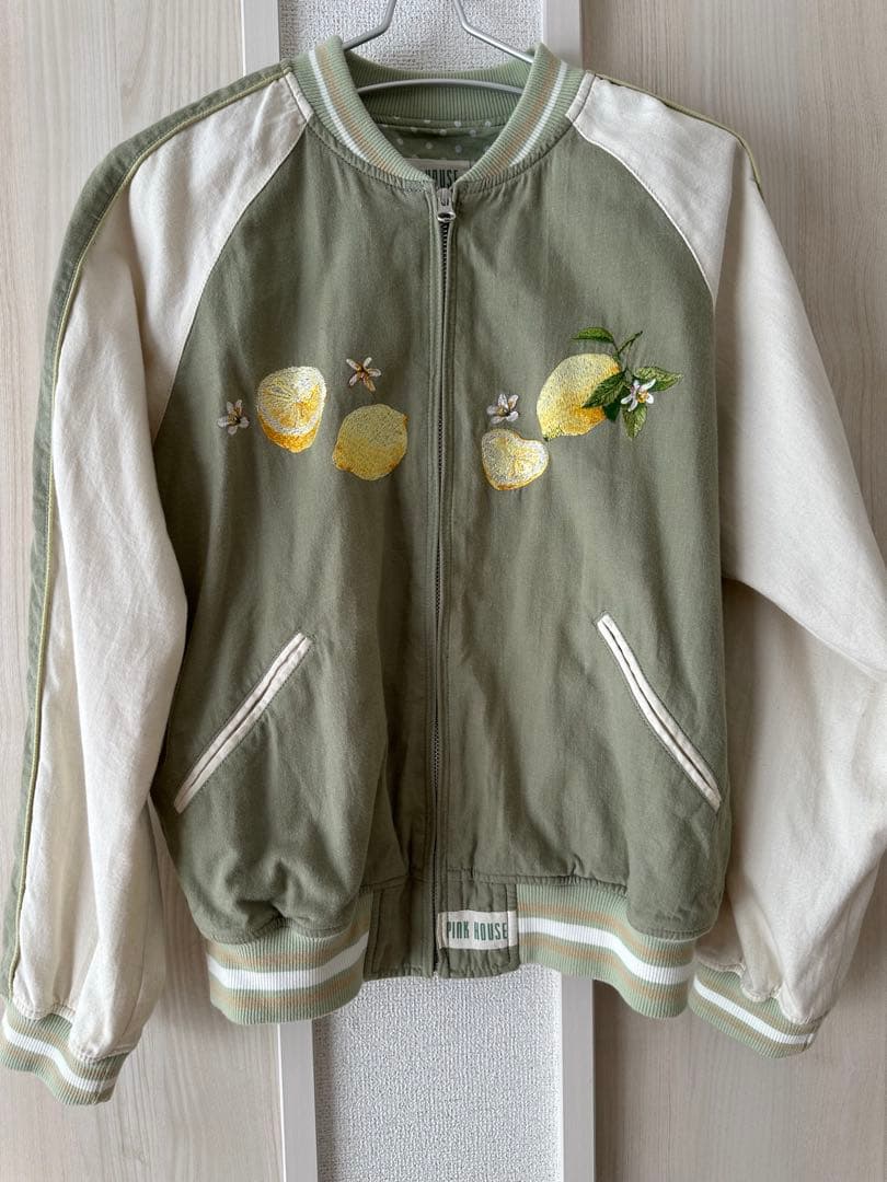 PINK HOUSE レモン刺繍 スカジャン