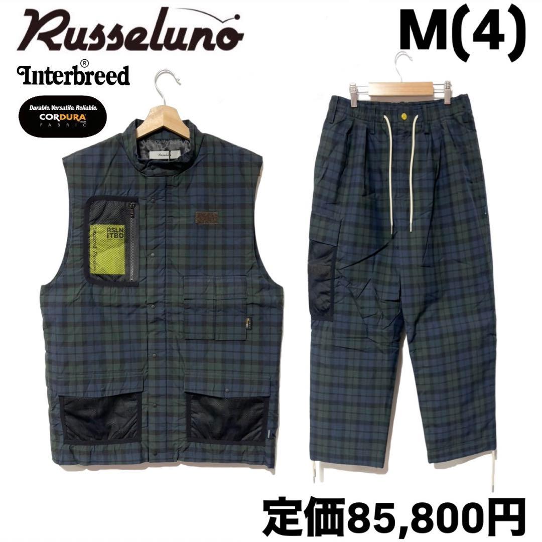 インターブリード ラッセルノ ゴルフ コーデュラ 中綿セットアップ ネイビー 4