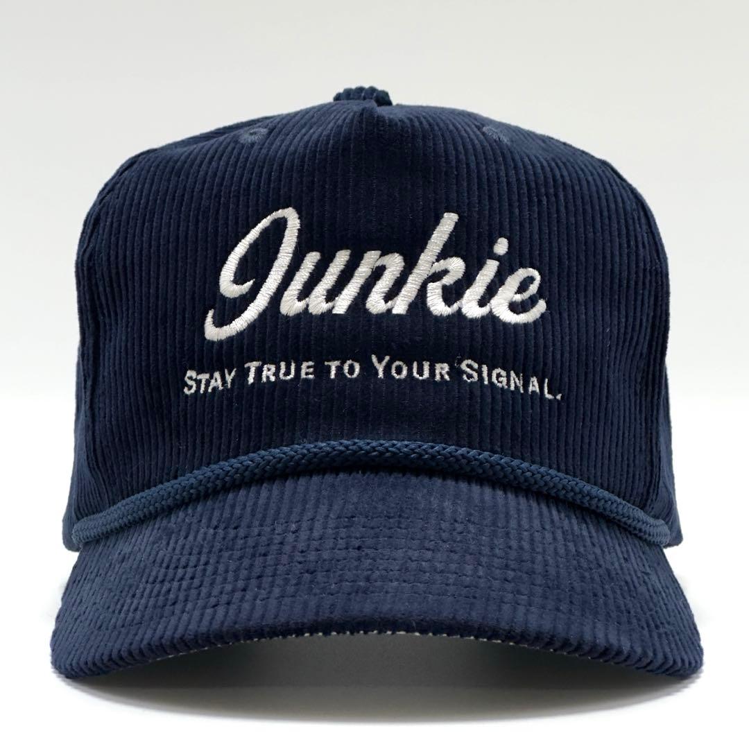 【コーデュロイ】Junkie トラッカーキャップ ネイビー