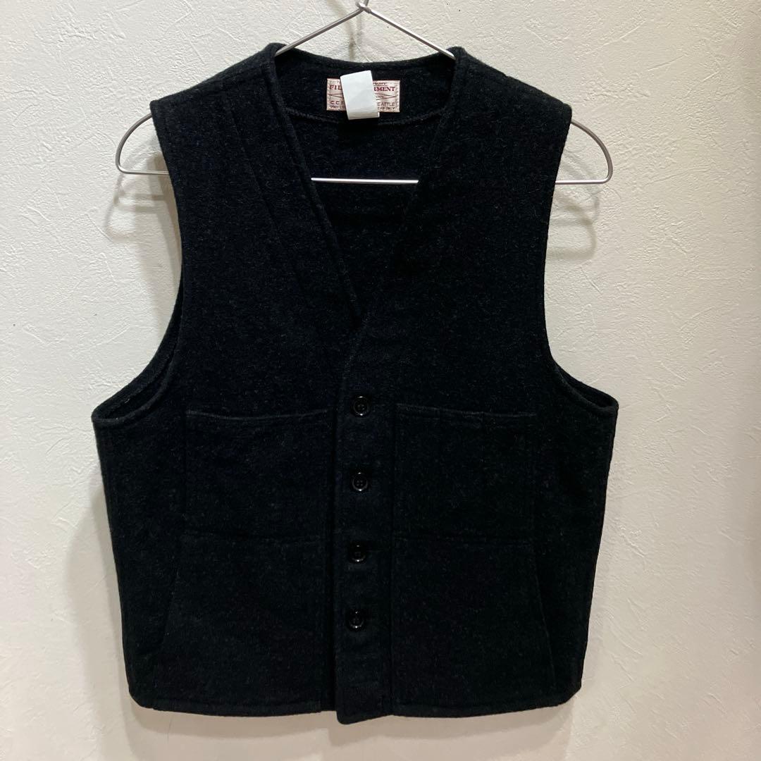 FILSON ウール ベスト 40 チャコールブラック