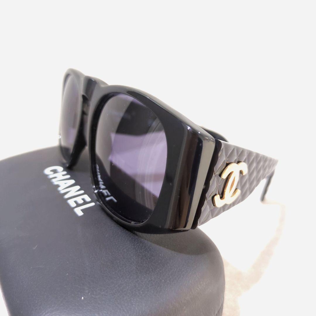 【CHANEL】シャネル サングラス ココマーク マトラッセ ブラック