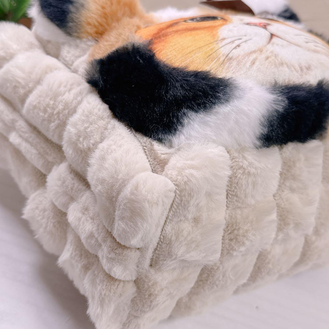 ゆ*ら様 コヤンイサムチョン♡ぶさかわハチワレにゃんの三毛猫ファー着ぐるみトート