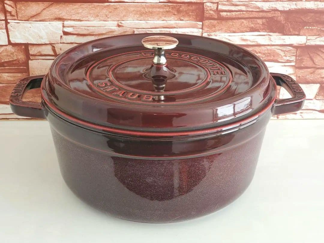 【週末価格】staub ピコ・ココット ラウンド 　24㎝　ストウブ