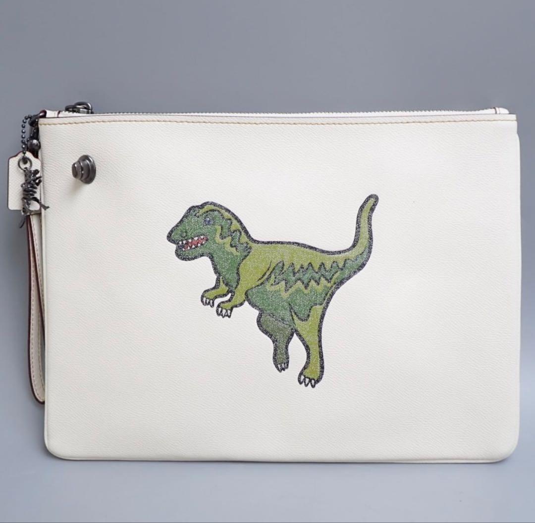 COACH/コーチ/ポーチ/レキシー/恐竜/タブレットケース/クラッチバッグ